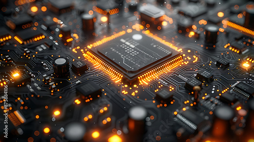 Modern Tech Canvas: Copy Space & Empty Areas