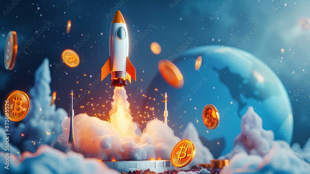 detailed and vivid illustration of a rocket lift detailed and vivid illustration of a rocket lift