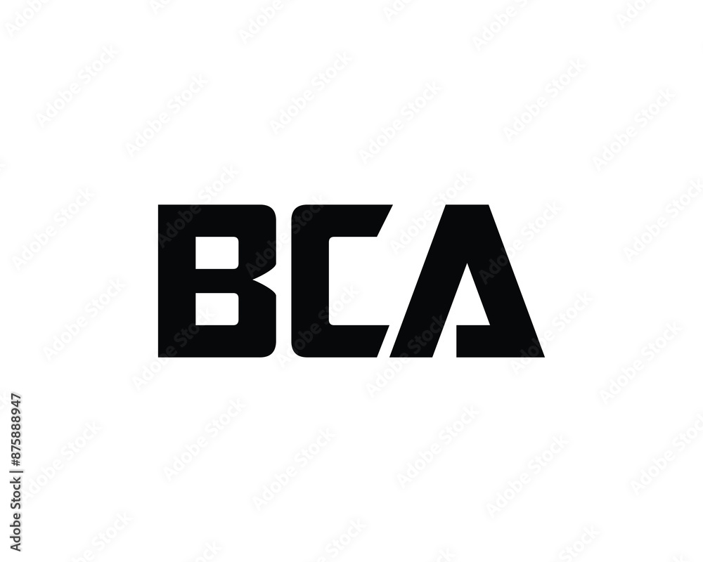 BCA Logo design vector template. BCA logo design. BCA Logo design vector template. BCA logo design.