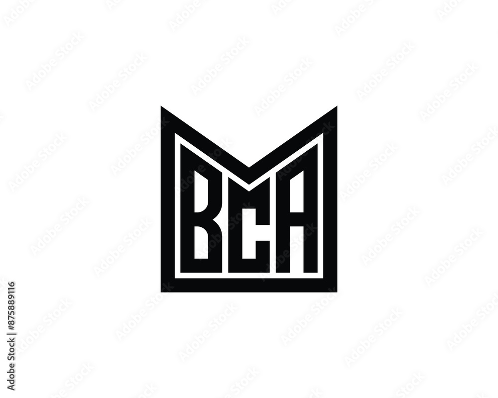 BCA Logo design vector template. BCA logo design. BCA Logo design vector template. BCA logo design.