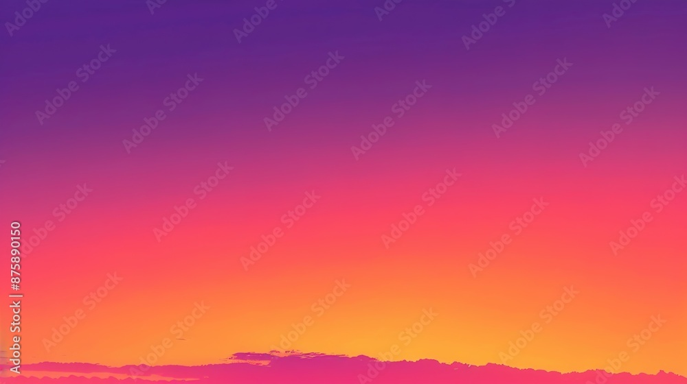Fototapeta premium Sunset Orange to Soft Purple Gradient Background for Design Projects