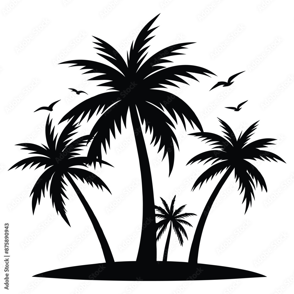 silhouettes-palm-tree-illustration