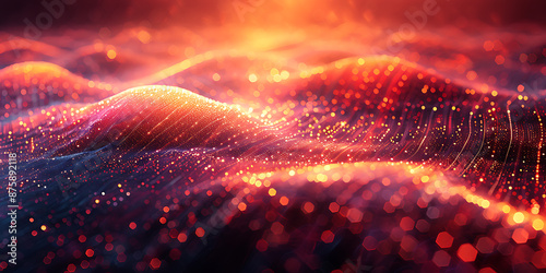 High-Tech Canvas: Abstract Fusion of Tech & Art