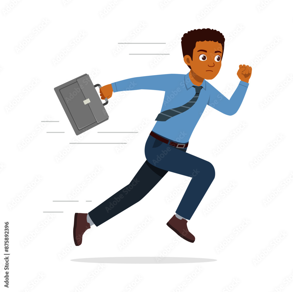 man employee run because of deadline time man employee run because of deadline time