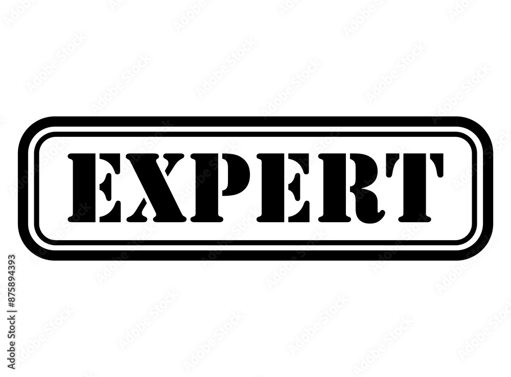 Expert stamp symbol, label sticker sign button, text banner vector illustration Expert stamp symbol, label sticker sign button, text banner vector illustration