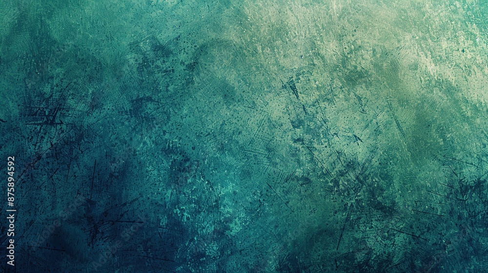 Obraz premium Serene Watercolor Blend - Abstract Blue and Green Textured Background for Design Projects with Copy Space