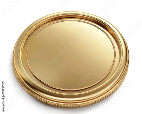 Seal Gold. Notary and Award Badge with Copy Space for Achievement