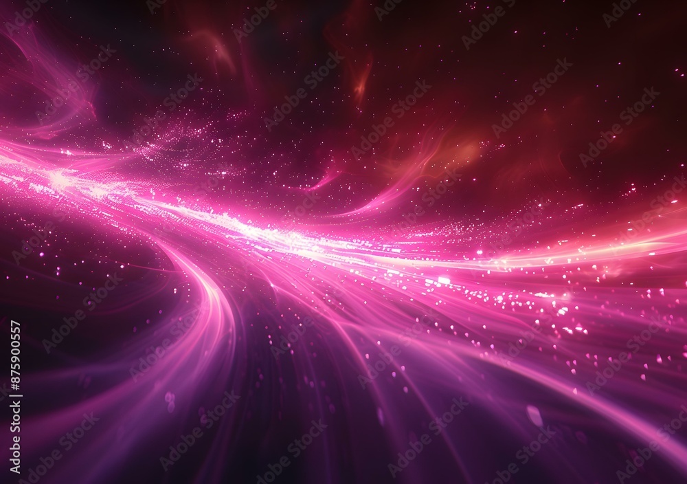 Flowing energy in vivid magenta Flowing energy in vivid magenta