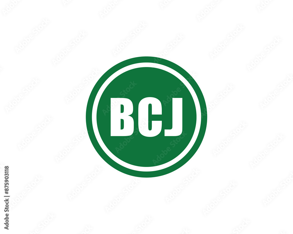 BCJ logo design vector template. BCJ logo design. BCJ logo design vector template. BCJ logo design.