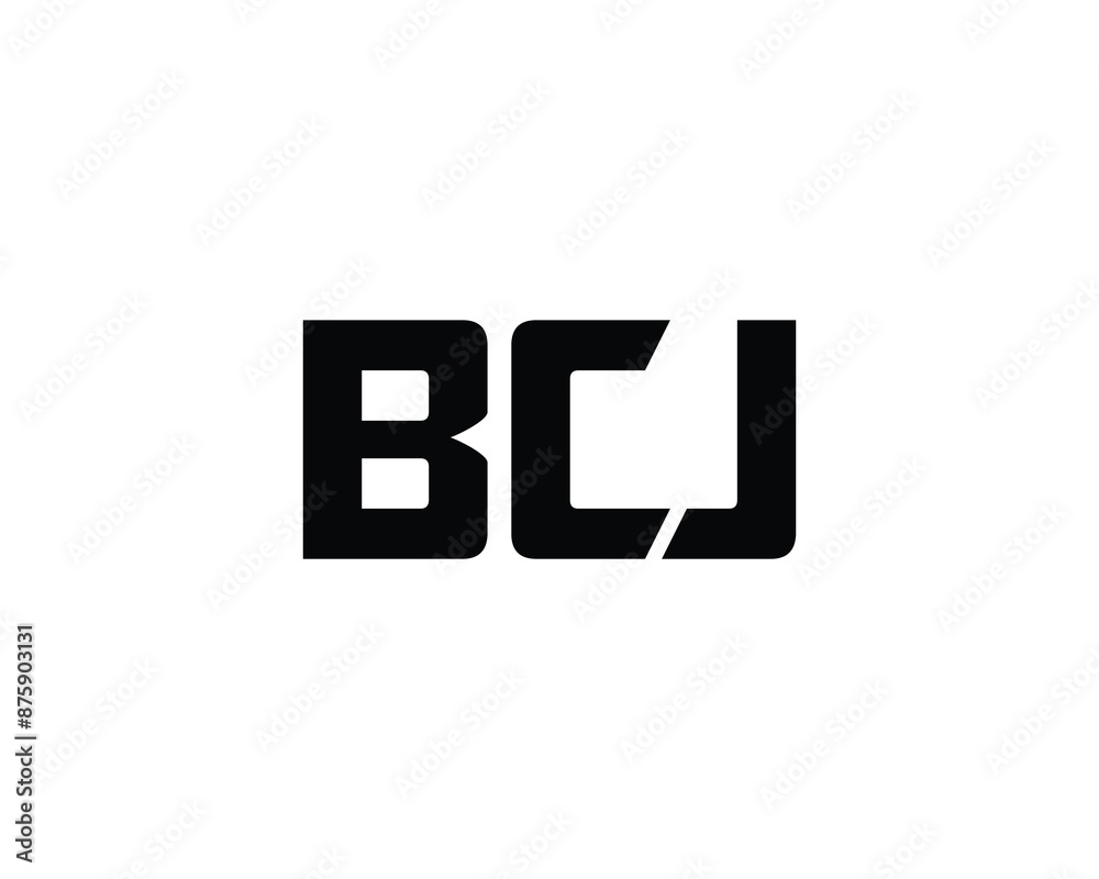 BCJ logo design vector template. BCJ logo design. BCJ logo design vector template. BCJ logo design.