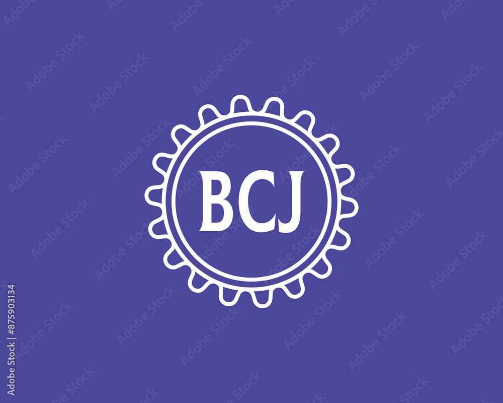 Fototapeta premium BCJ logo design vector template. BCJ logo design.