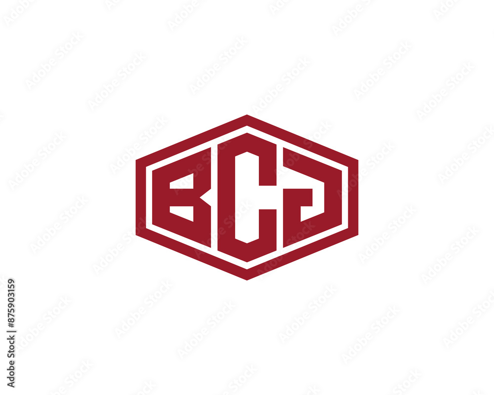 BCJ logo design vector template. BCJ logo design. BCJ logo design vector template. BCJ logo design.