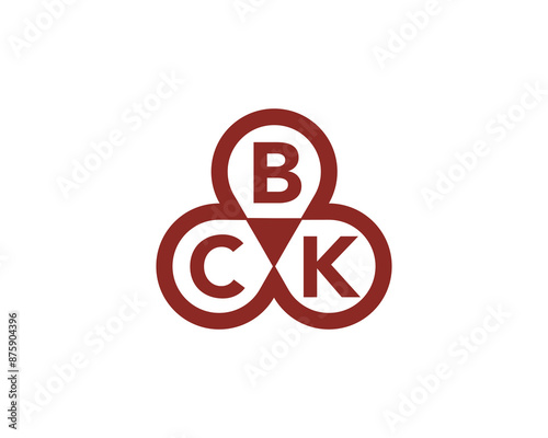 Free Download BCK logo design vector template. BCK logo design. - GFXLoad