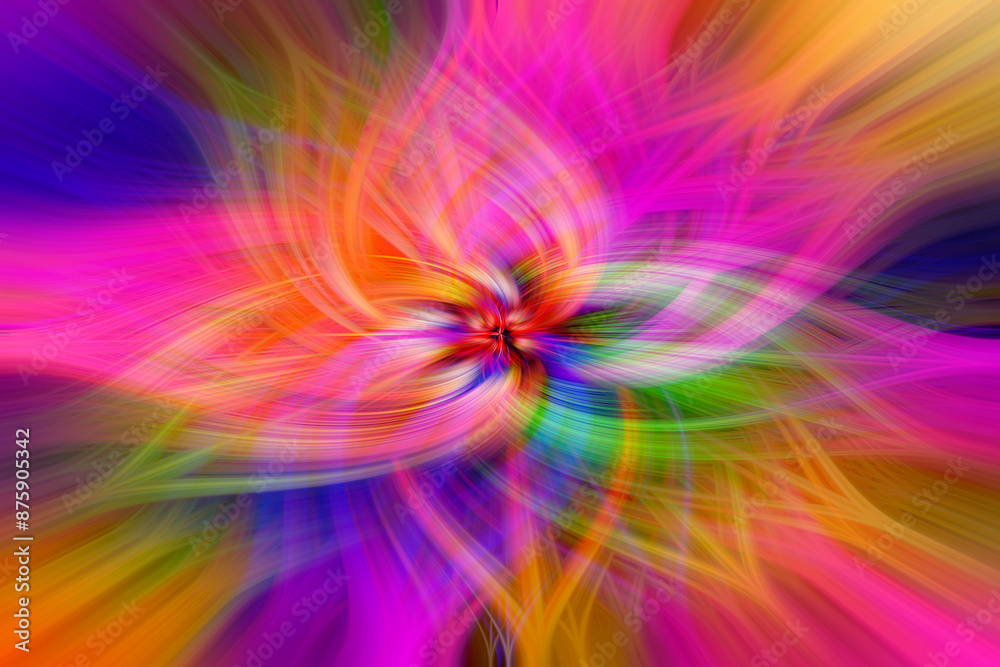 Obraz premium Abstract Twisted Light Fibers Effect background.