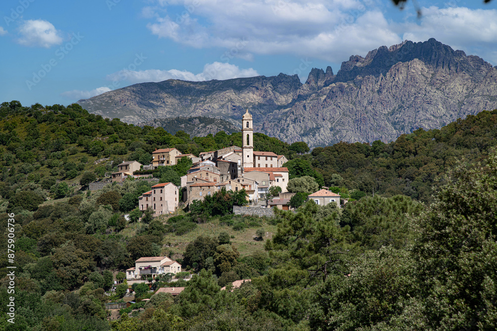 Obraz premium Corse village Soveria
