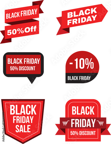 Black Friday banner. Special discount offer design. Product discount festival