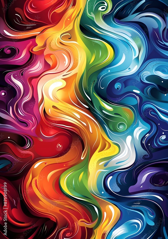 Colorful abstract painting Colorful abstract painting