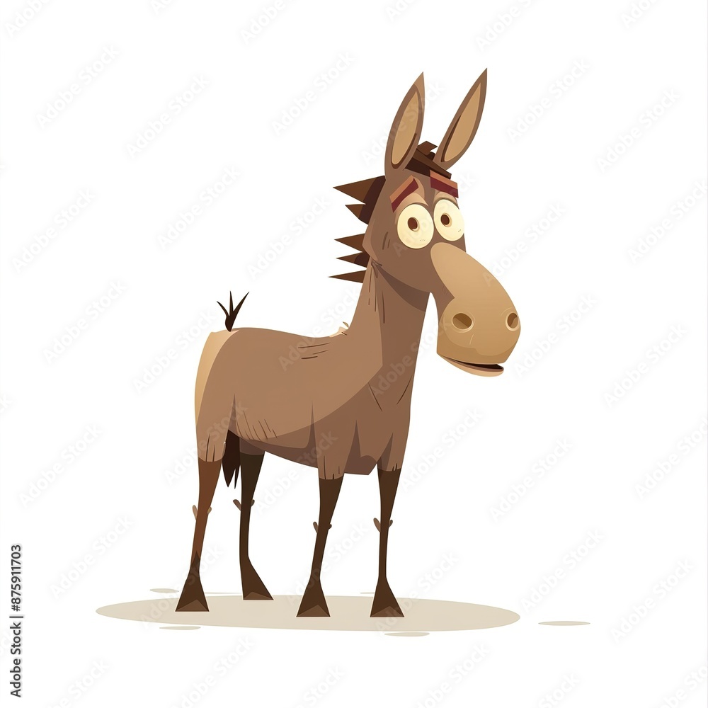 Mule Minimalist fashion cartoon isolated whitebackground Mule Minimalist fashion cartoon isolated whitebackground