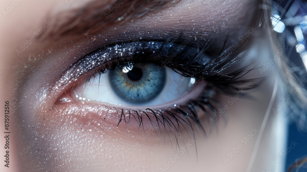 Close-Up of an Eye with Makeup Close-Up of an Eye with Makeup