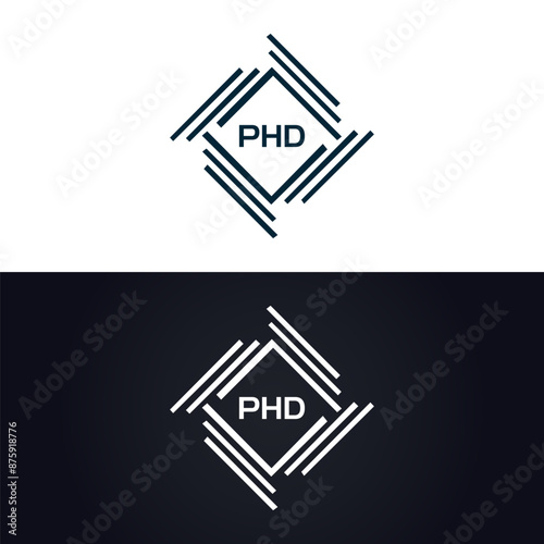 PHD logo. P H D design. White PHD letter. PHD, P H D letter logo design. P H D letter logo design in GOLD, GOLDEN LOGO, THREE, style. letter logo set in one artboard. P H D letter logo vector design.