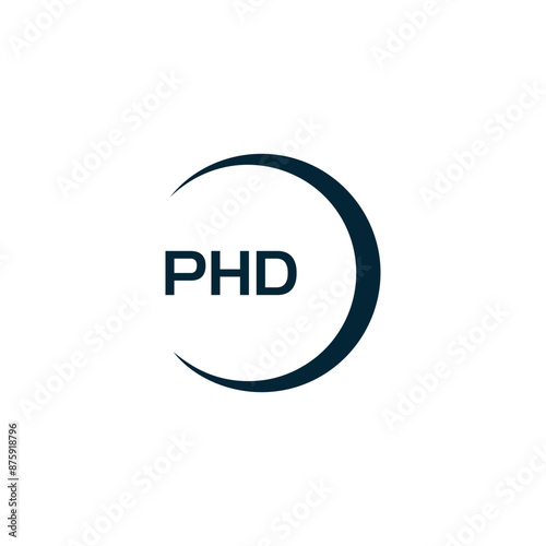 PHD logo. P H D design. White PHD letter. PHD, P H D letter logo design. P H D letter logo design in GOLD, GOLDEN LOGO, THREE, style. letter logo set in one artboard. P H D letter logo vector design.