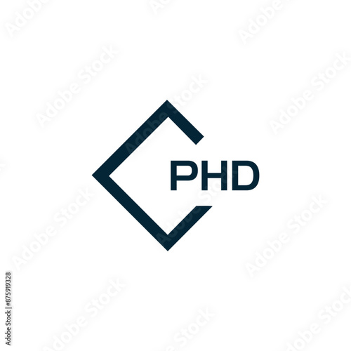 PHD logo. P H D design. White PHD letter. PHD, P H D letter logo design. P H D letter logo design in GOLD, GOLDEN LOGO, THREE, style. letter logo set in one artboard. P H D letter logo vector design.