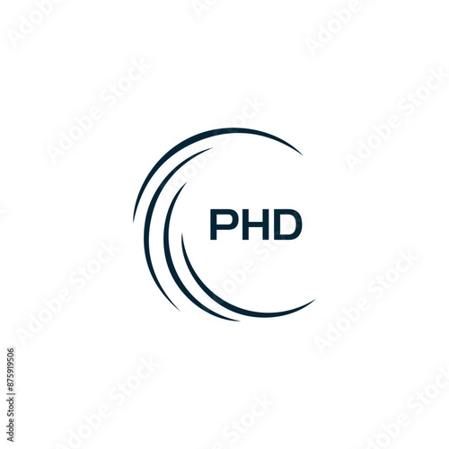 PHD logo. P H D design. White PHD letter. PHD, P H D letter logo design. P H D letter logo design in GOLD, GOLDEN LOGO, THREE, style. letter logo set in one artboard. P H D letter logo vector design.