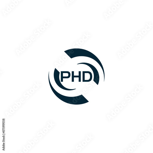 PHD logo. P H D design. White PHD letter. PHD, P H D letter logo design. P H D letter logo design in GOLD, GOLDEN LOGO, THREE, style. letter logo set in one artboard. P H D letter logo vector design.