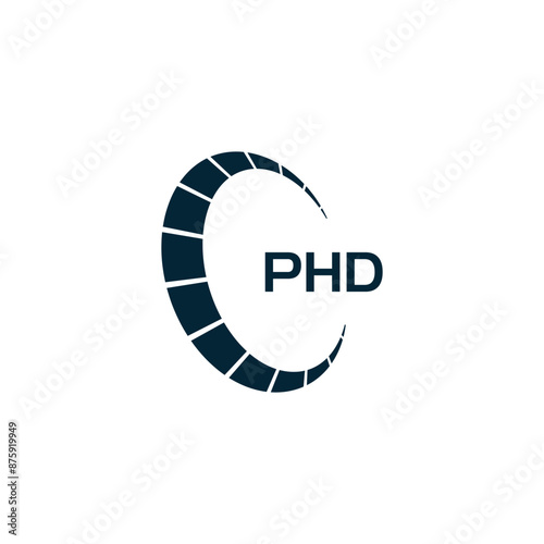PHD logo. P H D design. White PHD letter. PHD, P H D letter logo design. P H D letter logo design in GOLD, GOLDEN LOGO, THREE, style. letter logo set in one artboard. P H D letter logo vector design.