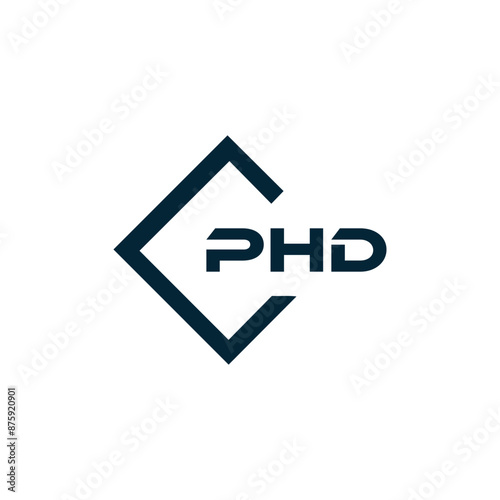 PHD logo. P H D design. White PHD letter. PHD, P H D letter logo design. P H D letter logo design in GOLD, GOLDEN LOGO, THREE, style. letter logo set in one artboard. P H D letter logo vector design.