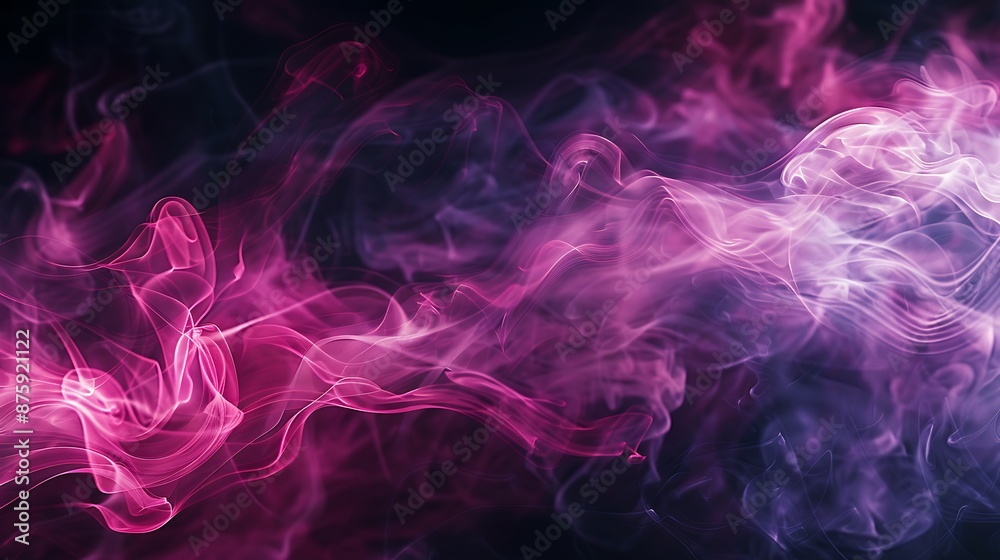 Pink haze against an abstract mystical black background very detailed and realistic shape Pink haze against an abstract mystical black background very detailed and realistic shape