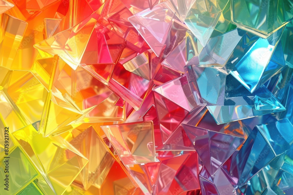 Vibrant Rainbow Mosaic Background: A Dynamic Multicolor Background Design Featuring a Bright and Colorful Gradient Palette Vibrant Rainbow Mosaic Background: A Dynamic Multicolor Background Design Featuring a Bright and Colorful Gradient Palette