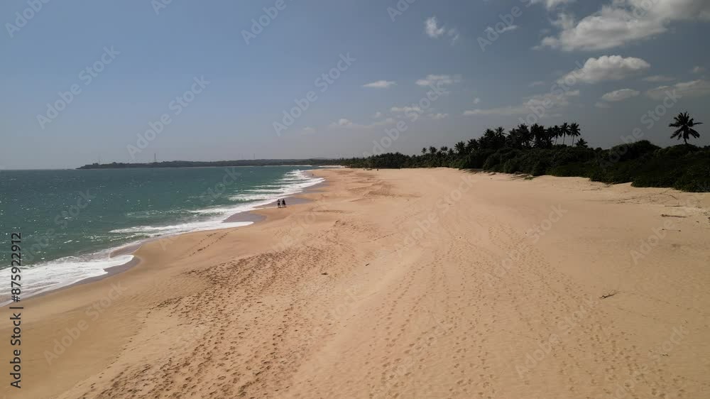 The aerial view of the South Coast of Sri Lanka The aerial view of the South Coast of Sri Lanka