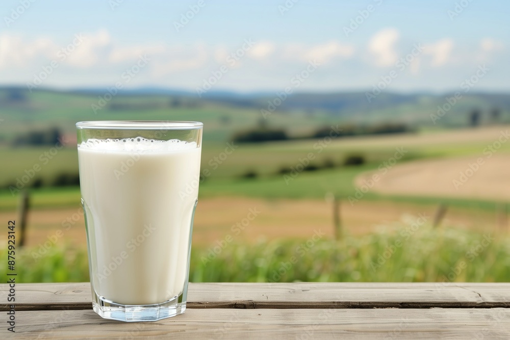 A jar of farm fresh milk against a background of nature. Homemade dairy product. Craft food. Agricultural production A jar of farm fresh milk against a background of nature. Homemade dairy product. Craft food. Agricultural production