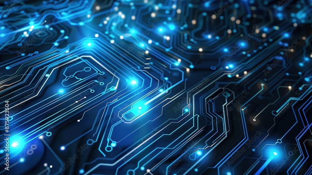 Futuristic Connectivity: Abstract Circuit Board Patterns Symbolizing Innovation and Technology Advancement Futuristic Connectivity: Abstract Circuit Board Patterns Symbolizing Innovation and Technology Advancement