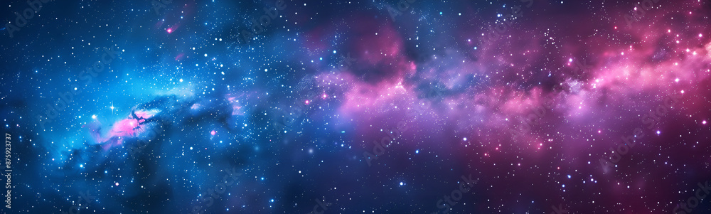 Fototapeta premium beautiful starry sky background with deep blue and purple colors