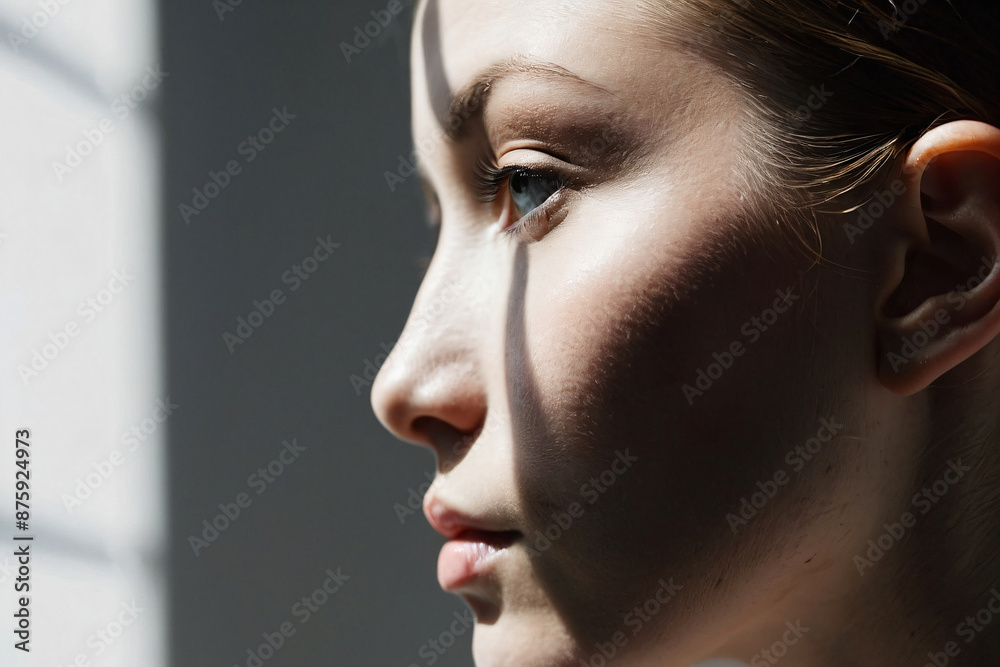 A monochrome, blurred portrait emphasizing light and texture. A monochrome, blurred portrait emphasizing light and texture.