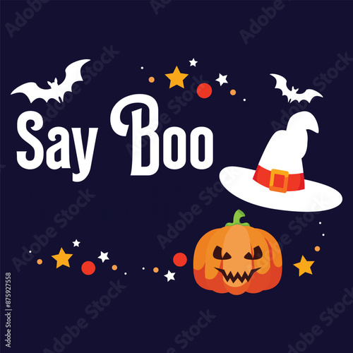 horror t shirt design boo
