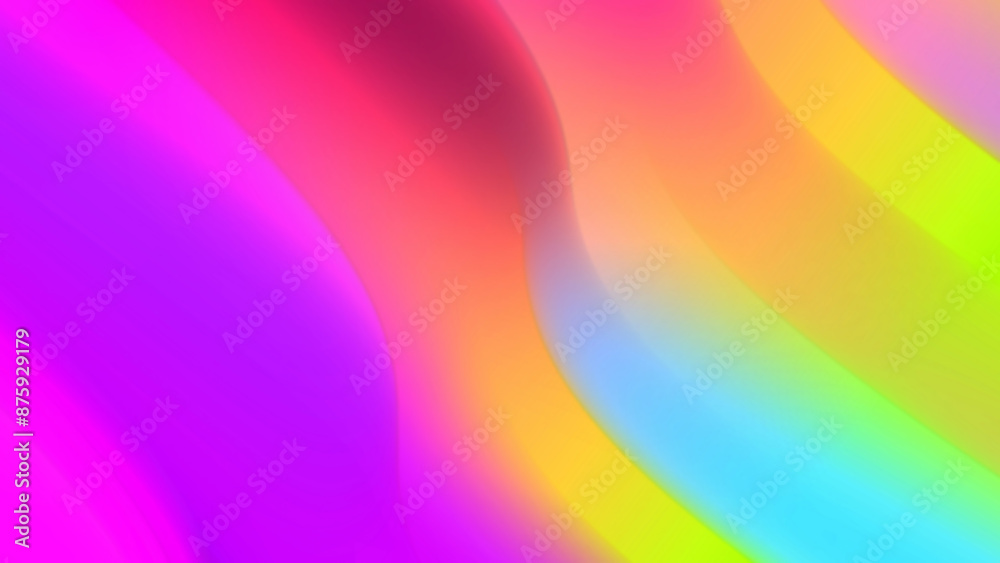 Obraz premium light red magenta blue wavy gradient. blurred background