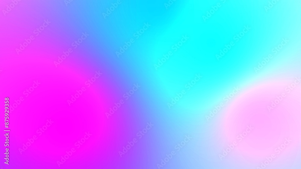Fototapeta premium Abstract blue magenta gradient background with liquid style waves