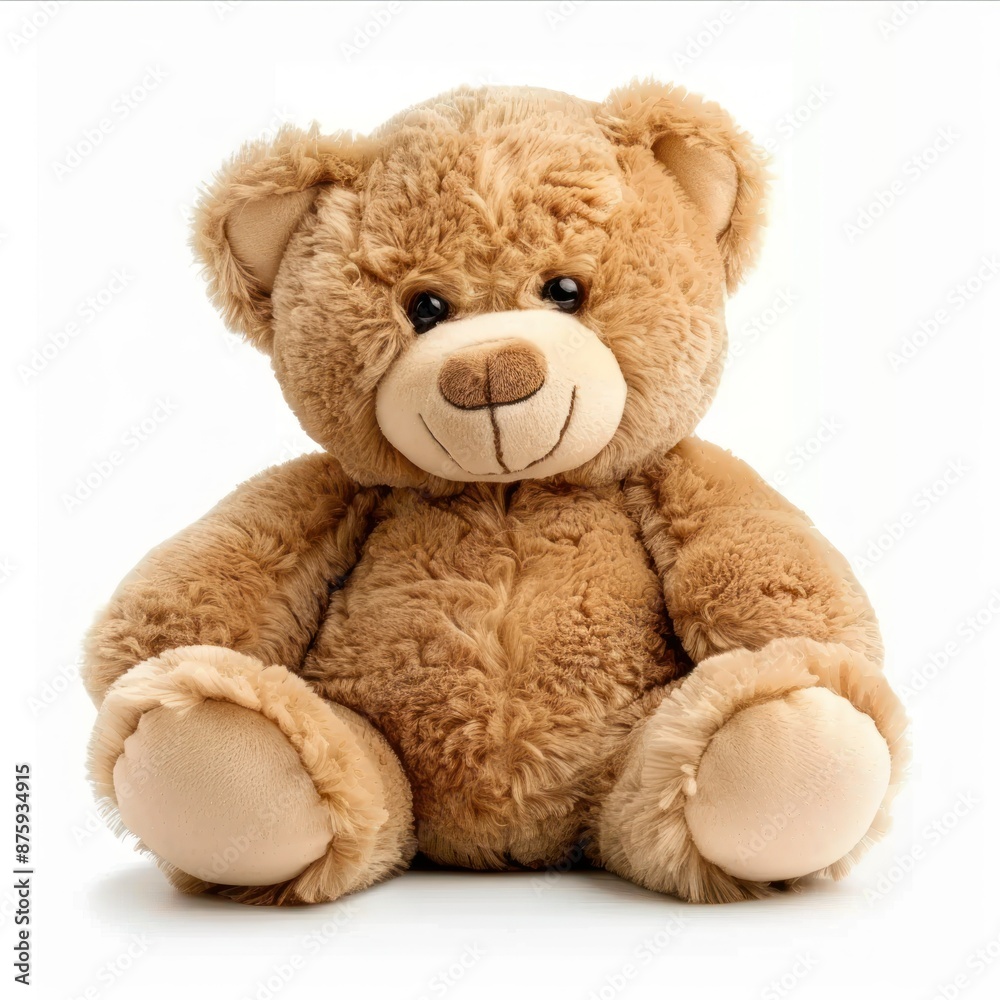 Cuddly Teddy Bear Isolated on White Cuddly Teddy Bear Isolated on White