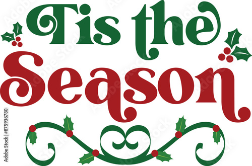 Tis the season T-shirt, Funny Christmas, Commercial Use, Holiday T-shirt, Retro Shirt, December, Christmas Sayings Quotes, Winter Shirt, Cut Files Cricut, Silhouette