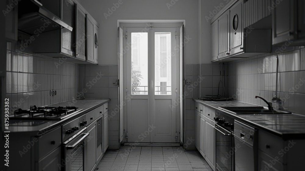 construction of interior kitchen renovation