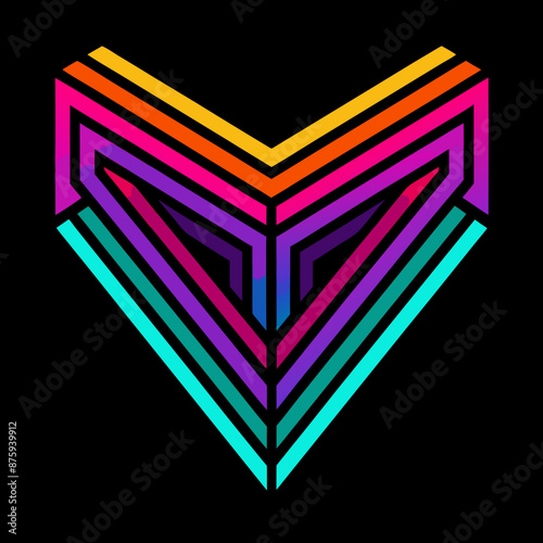 abstract-neon-multicolor-structure