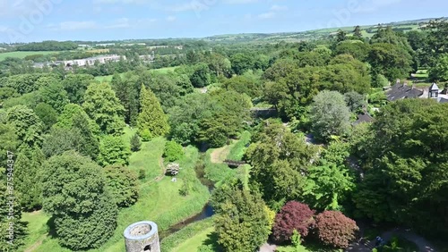 Landscape view from St Finbar's Cathedral in Cork photo