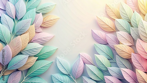 Soft pastel abstract color block leaves , Morandi, simple, soft, abstract, color block, leaves, minimalist, calming