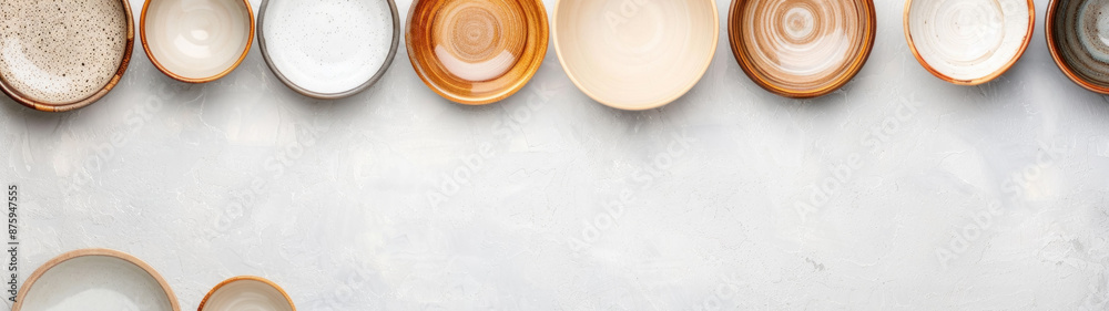Handmade ceramic tableware, empty craft ceramic plate Handmade ceramic tableware, empty craft ceramic plate