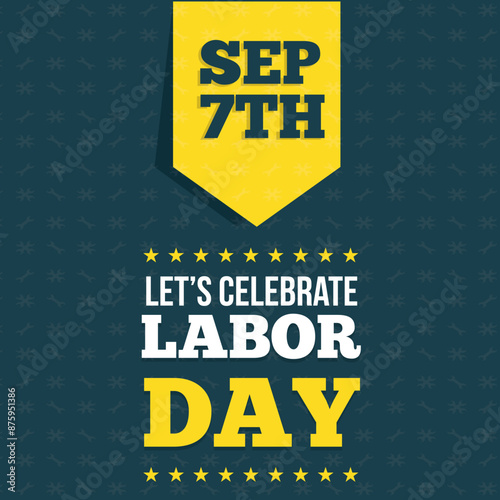 happy Labour day or international workers day vector illustration. labor day and may day celebration design.