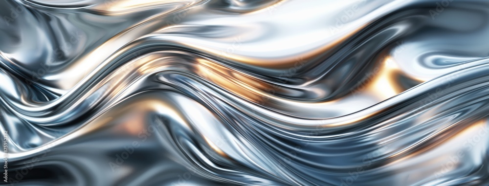 Chrome Waves Background Chrome Waves Background