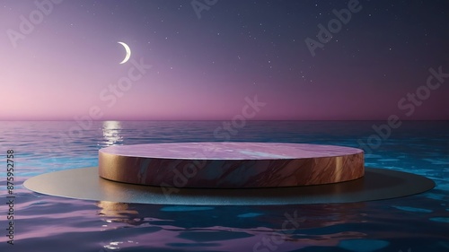 a photorealistic image of a d scene with a pink cylin background photo